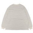 画像2: EVCON（エビコン）BORDER WIDE L/S TEE（ボーダーワイドロングスリーブTシャツ） / Ivory（アイボリー） (2)