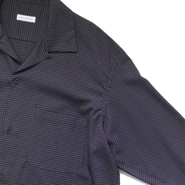 画像4: KAPTAIN SUNSHINE（キャプテンサンシャイン）Summer Wool Open Collar Shirt（サマーウールオープンカラーシャツ）/ Brown Plaid（ブラウンチェック） (4)