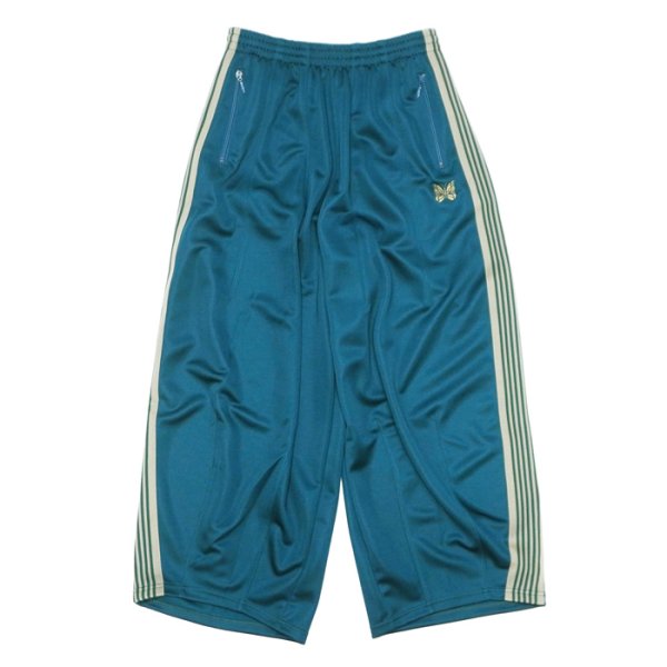 画像1: NEEDLES（ニードルズ）H.D Track Pant（ヒザデルトラックパンツ）"Poly Smooth" / Green（グリーン） (1)