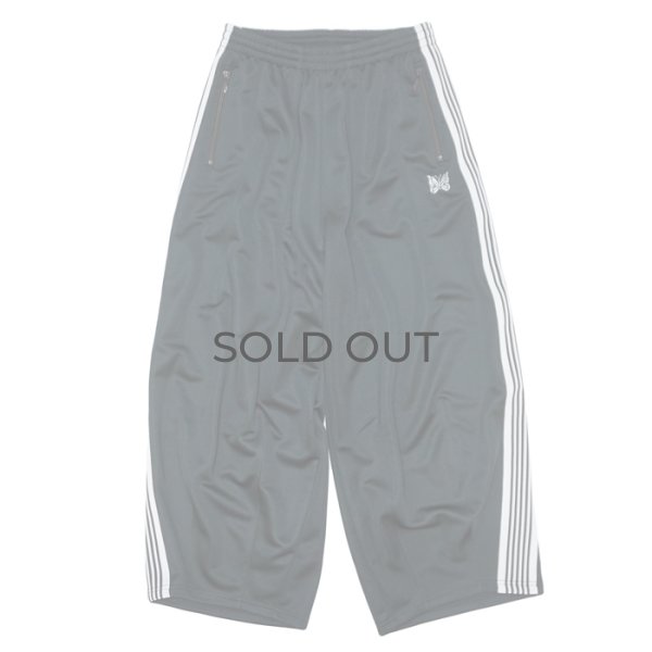 画像1: NEEDLES（ニードルズ）H.D Track Pant（ヒザデルトラックパンツ）"Poly Smooth" / Charcoal（チャコール） (1)