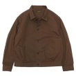 画像1: *A VONTADE（アボンタージ）Coal Mine Blouse（コールマインブルゾン）"Cotton Hemp Duck" / Brown（ブラウン） (1)