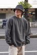 画像6: EVCON（エビコン）Pigment Crew Sweat（ピグメントクルースウェット）”Pigment Dye・BIO Processing" / Black（ブラック） (6)