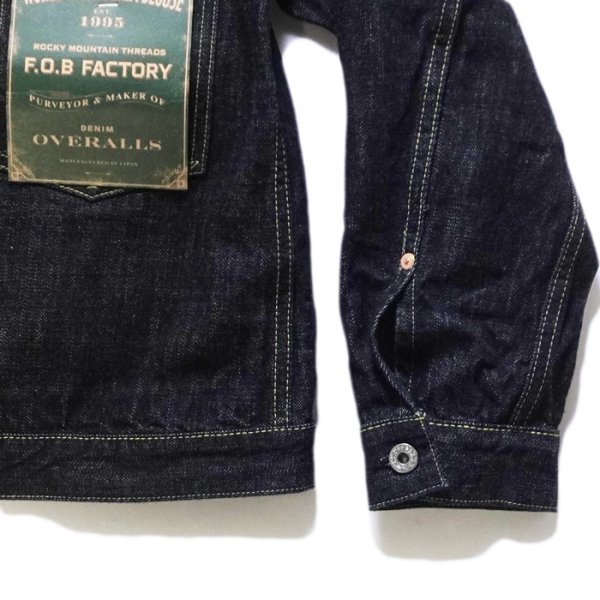 画像6: F.O.B FACTORY（エフオービーファクトリー）WWII DENIM BLOUSE（WWII デニムブラウス）"14oz Selvedge Denim" / Indigo（インディゴ）※One Wash (6)