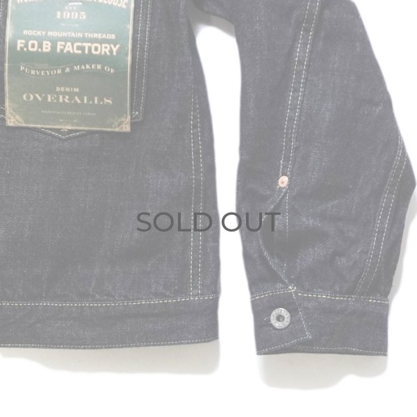 画像6: F.O.B FACTORY（エフオービーファクトリー）WWII DENIM BLOUSE（WWII デニムブラウス）"14oz Selvedge Denim" / Indigo（インディゴ）※One Wash (6)