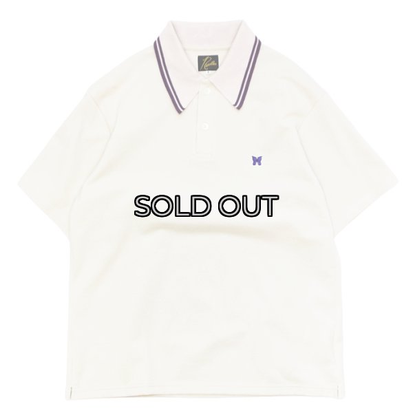 画像1: NEEDLES（ニードルズ）Regular Collar Polo（レギュラーカラーポロ）"Cotton Pique" / Beige（ベージュ） (1)