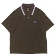 画像1: NEEDLES（ニードルズ）Regular Collar Polo（レギュラーカラーポロ）"Cotton Pique" / Brown（ブラウン） (1)