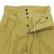 画像5: blurhms ROOTSTOCK（ブラームスルーツストック）52 Wide Chino Pants（52 ワイドチノパンツ）/ Kahki（カーキ）【裾上げ無料】 (5)