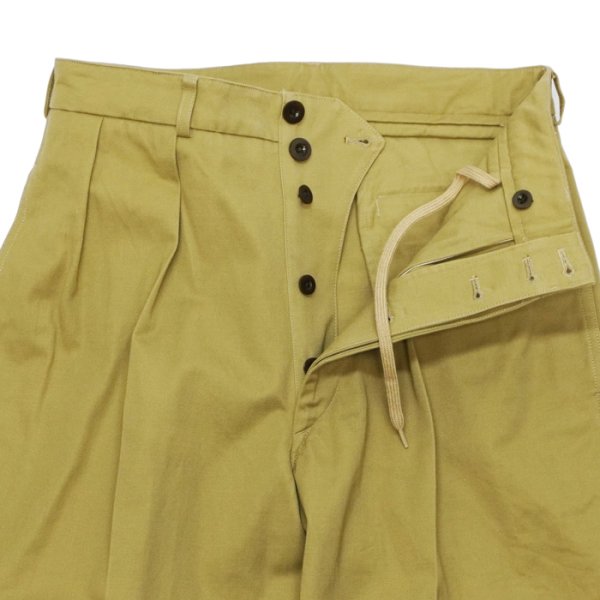 画像5: blurhms ROOTSTOCK（ブラームスルーツストック）52 Wide Chino Pants（52 ワイドチノパンツ）/ Kahki（カーキ）【裾上げ無料】 (5)