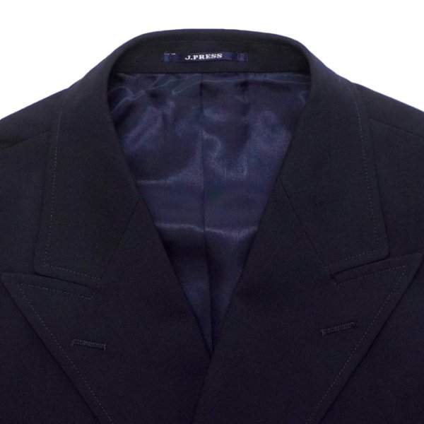 画像4: J.PRESS（J.プレス）4B BAGGY FIT BLAZER（4B バギーフィットブレザー）"T/W STRETCH TROPICAL" / Navy（ネイビー） (4)
