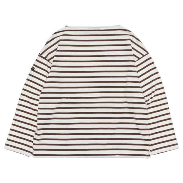 画像2: SAINT JAMES（セントジェームス）MORLAIX LOOSE（モーレ ルーズ）”Women" / ECUME×CAFE（ミルキーホワイト×ブラウン） (2)