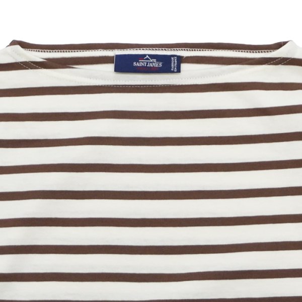 画像3: SAINT JAMES（セントジェームス）MORLAIX LOOSE（モーレ ルーズ）”Women" / ECUME×CAFE（ミルキーホワイト×ブラウン） (3)