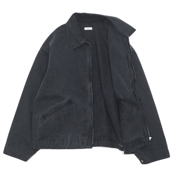 画像3: alvana（アルヴァナ）Black Twill  Detroit Zip Jacket （ブラックツイルデトロイトジップジャケット）/ Black（ブラック） (3)