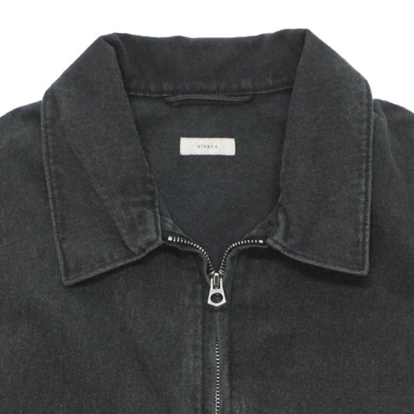 画像4: alvana（アルヴァナ）Black Twill  Detroit Zip Jacket （ブラックツイルデトロイトジップジャケット）/ Black（ブラック） (4)
