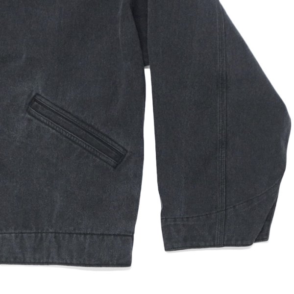 画像6: alvana（アルヴァナ）Black Twill  Detroit Zip Jacket （ブラックツイルデトロイトジップジャケット）/ Black（ブラック） (6)