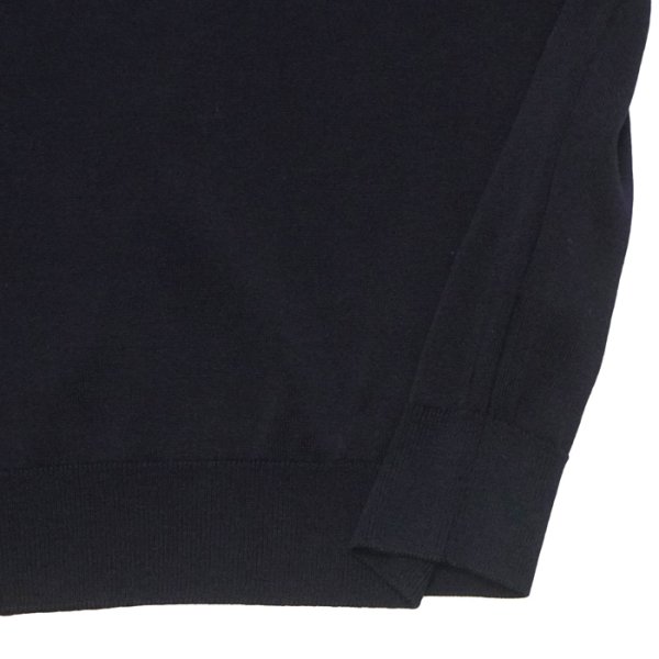 画像5: Yonetomi NEW BASIC（ヨネトミニューベーシック）SILK KNIT POLO（シルクニットポロシャツ）/ Navy（ネイビー） (5)