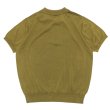 画像2: Yonetomi NEW BASIC（ヨネトミニューベーシック）SILK KNIT POLO（シルクニットポロシャツ）/ Olive（オリーブ） (2)