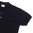 画像4: Yonetomi NEW BASIC（ヨネトミニューベーシック）SILK KNIT POLO（シルクニットポロシャツ）/ Navy（ネイビー） (4)