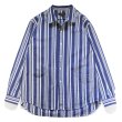 画像1: *A VONTADE（アボンタージ）Gardener Apron Shirts（ガーデナーエプロンシャツ）"Organic Cotton" / Navy Multi Stripe（ネイビーマルチストライプ） (1)