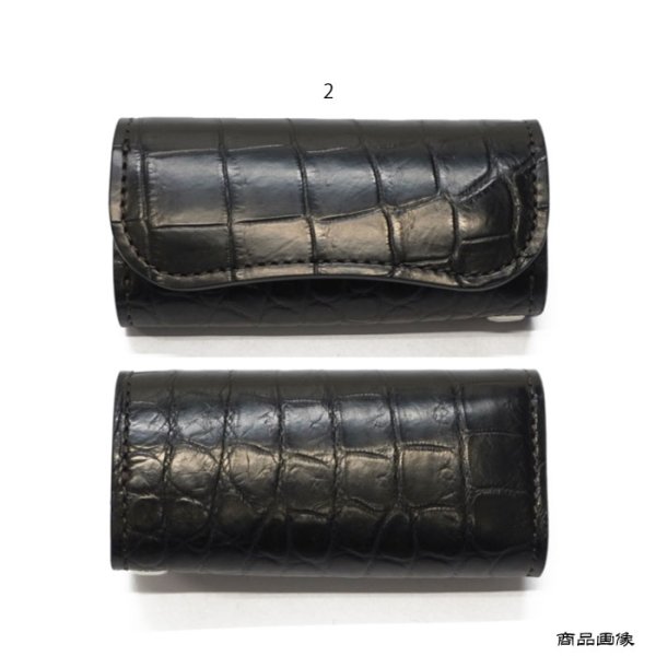 画像10: WILD SWANS（ワイルドスワンズ）CLIPPERIII（クリッパー3）キーケース"クロコダイル"/Black（ブラック） (10)