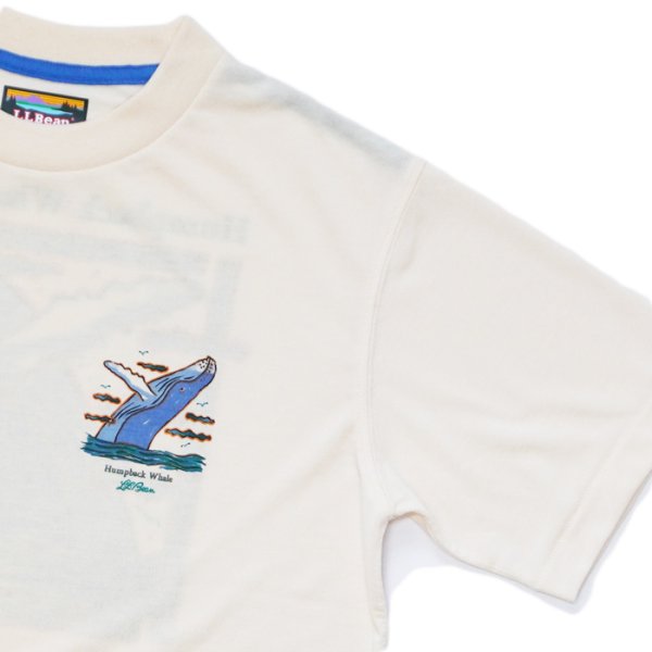 画像6: L.L.Bean Japan Edition（エルエルビーン ジャパンエディション）Dover Foxcroft Short-Sleeve Tee（ドーバーフォックロフトショーロスリーブT）/ #92 White（ホワイト）”Humpback Whale" (6)