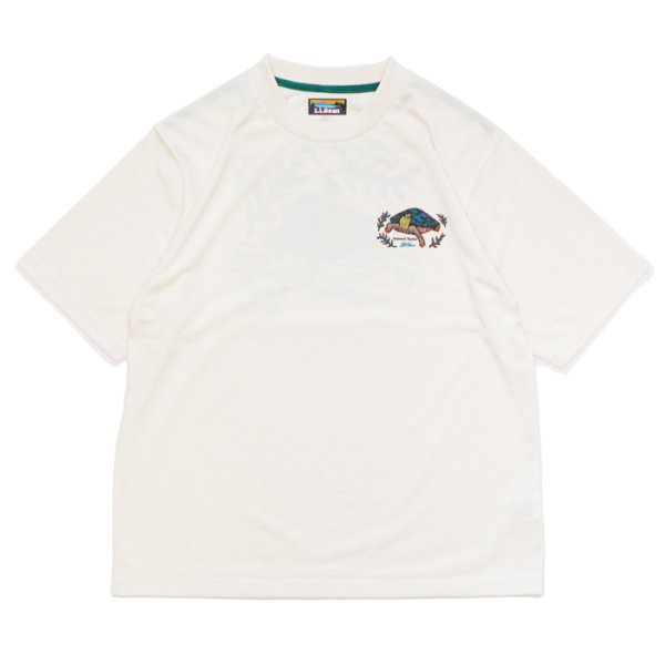 画像1: L.L.Bean Japan Edition（エルエルビーン ジャパンエディション）Dover Foxcroft Short-Sleeve Tee（ドーバーフォックロフトショーロスリーブT）/ #91 White（ホワイト）”Painted Tuetle" (1)