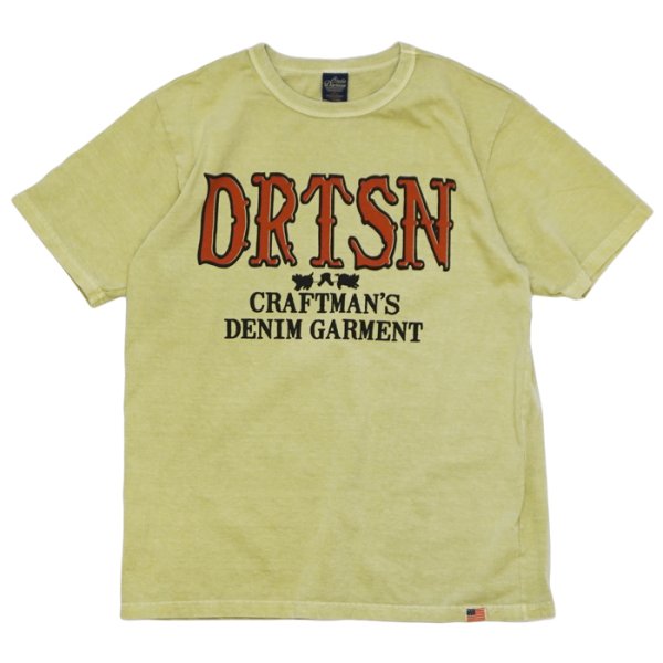 画像2: STUDIO D'ARTISAN（ステュディオ・ダ・ルチザン）USAコットンプリントＴシャツ / Green（グリーン）・Black（ブラック） (2)