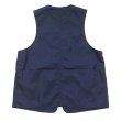 画像2: Post O'Alls（ポストオーバーオールズ）DEE Vest 2（ディー・ベスト 2）"Crinkle Nylon Taffeta" / Navy（ネイビー） (2)