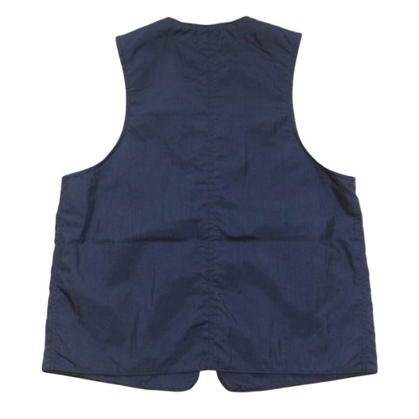 画像2: Post O'Alls（ポストオーバーオールズ）DEE Vest 2（ディー・ベスト 2）"Crinkle Nylon Taffeta" / Navy（ネイビー） (2)