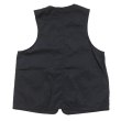 画像2: Post O'Alls（ポストオーバーオールズ）DEE Vest 2（ディー・ベスト 2）"Crinkle Nylon Taffeta" / Black（ブラック） (2)