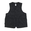 画像1: Post O'Alls（ポストオーバーオールズ）DEE Vest 2（ディー・ベスト 2）"Crinkle Nylon Taffeta" / Black（ブラック） (1)
