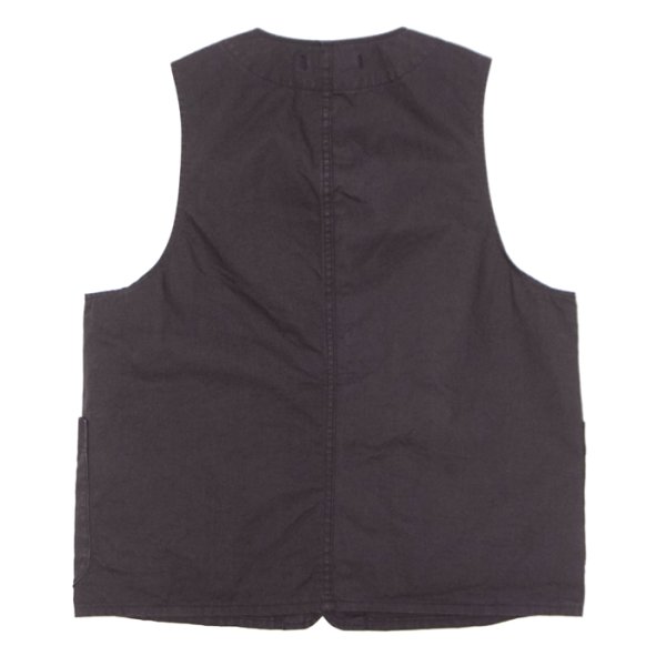 画像2: *A VONTADE（アボンタージ）Utility Vest（ユーティリティベスト）"Cotton Hemp Duck" / INK（インク） (2)