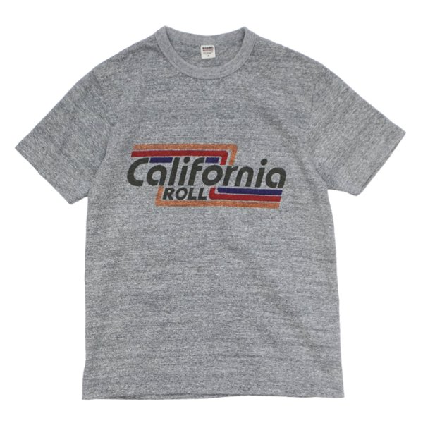 画像4: BARNS OUTFITTERS (バーンズアウトフィッターズ) "STANDARD" TSURI-AMI Crew Print T-Shirt (吊り編みクループリントTシャツ) / White（ホワイト）・Grey (グレー) (4)