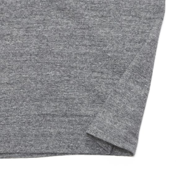 画像8: BARNS OUTFITTERS (バーンズアウトフィッターズ) "STANDARD" TSURI-AMI Crew Print T-Shirt (吊り編みクループリントTシャツ) / White（ホワイト）・Grey (グレー) (8)