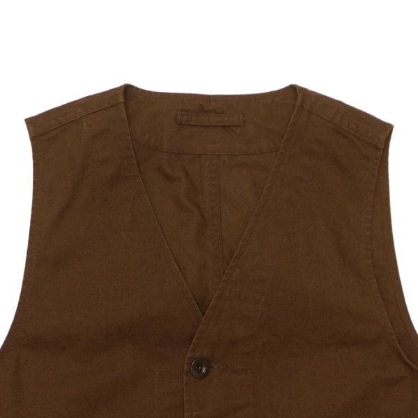 画像4: *A VONTADE（アボンタージ）Utility Vest（ユーティリティベスト）"Cotton Hemp Duck" / Brown（ブラウン） (4)