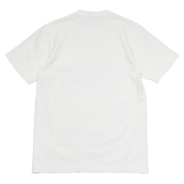 画像3: BARNS OUTFITTERS (バーンズアウトフィッターズ) "STANDARD" TSURI-AMI Crew Print T-Shirt (吊り編みクループリントTシャツ) / White（ホワイト）・Grey (グレー) (3)