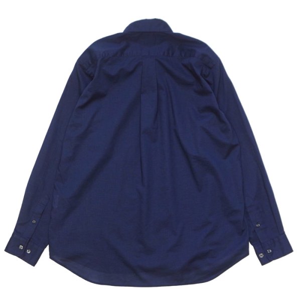 画像2: SERO（セロ）Regular Colar Shirt （レギュラーカラーシャツ）"COTTON LAWN" / Navy（ブルー） (2)