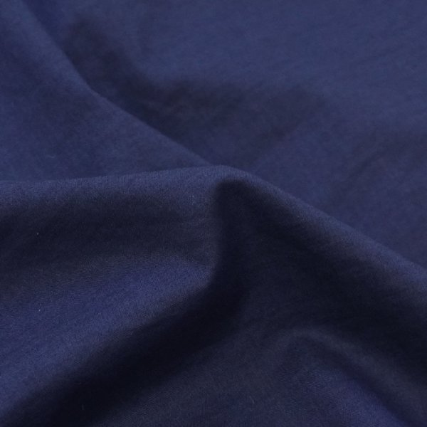 画像6: SERO（セロ）Regular Colar Shirt （レギュラーカラーシャツ）"COTTON LAWN" / Navy（ブルー） (6)