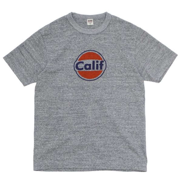 画像4: BARNS OUTFITTERS (バーンズアウトフィッターズ) "STANDARD" TSURI-AMI Crew Print T-Shirt (吊り編みクループリントTシャツ) / White（ホワイト）・Grey (グレー) (4)