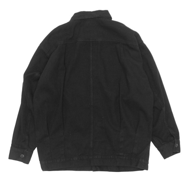 画像2: alvana（アルヴァナ）NATURAL TWILL SHORT JACKET（ナチュラルツイルショートジャケット）/ INK Black（インクブラック） (2)