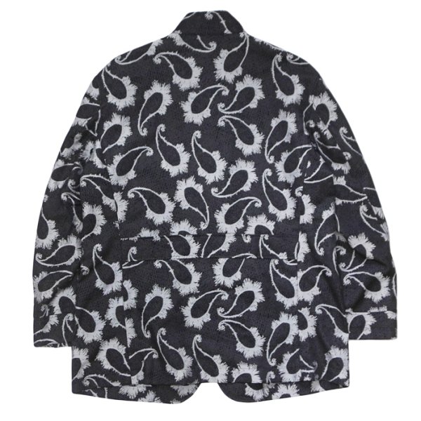 画像2: ENGINEERED GARMENTS（エンジニアードガーメンツ）AN Jacket（ANジャケット）"CP Paisley Jacquard" / Black（ブラック） (2)