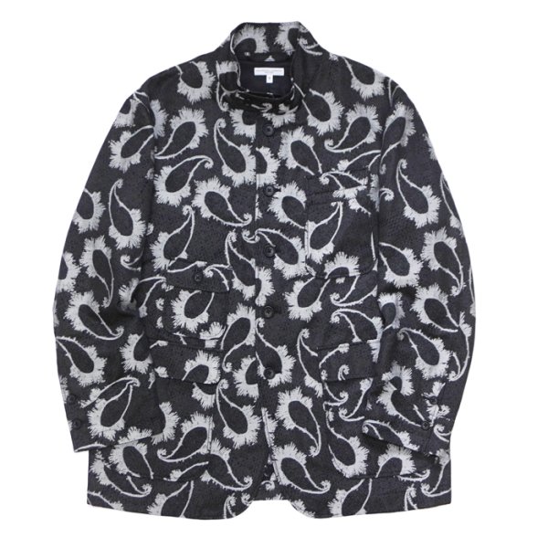 画像1: ENGINEERED GARMENTS（エンジニアードガーメンツ）AN Jacket（ANジャケット）"CP Paisley Jacquard" / Black（ブラック） (1)