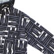 画像4: ENGINEERED GARMENTS（エンジニアードガーメンツ）Cagoule Shirt （カグールシャツ）"Cotton Tile Print Canvas" / Black（ブラック） (4)