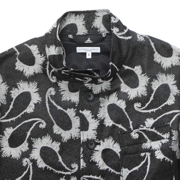 画像4: ENGINEERED GARMENTS（エンジニアードガーメンツ）AN Jacket（ANジャケット）"CP Paisley Jacquard" / Black（ブラック） (4)