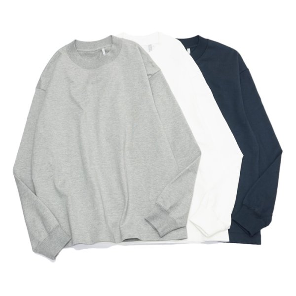 画像1: KAPTAIN SUNSHINE（キャプテンサンシャイン）Suvin Supima Tube Long Sleeve Tee Heavy（スビンスーピマチューブロングスリーブヘビーTシャツ）"SUVIN SUPIMA TUBE JERSEY HEAVY" / 3Colors（全3色展開） (1)