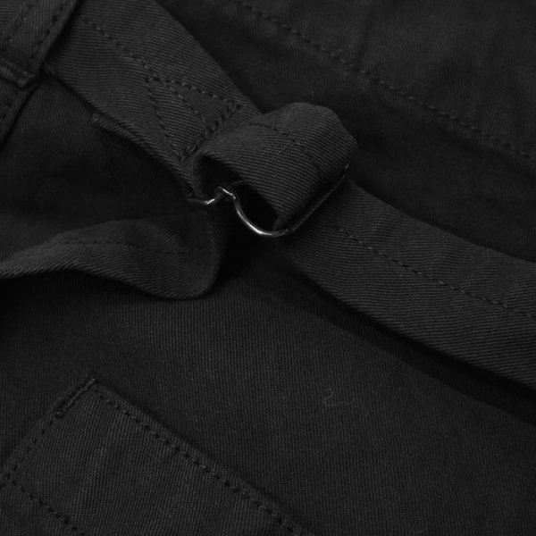 画像6: KAPTAIN SUNSHINE（キャプテンサンシャイン）Gaba.Buckleback Work Trousers（ギャバ バックルバックワークトラウザーズ） / Black（ブラック） (6)