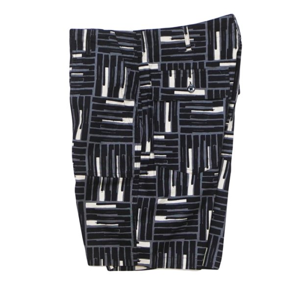 画像3: ENGINEERED GARMENTS（エンジニアードガーメンツ）Fatigue Short（ファティーグショーツ）"CL Tile Print Camvas" / Black（ブラック） (3)