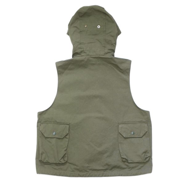 画像2: ENGINEERED GARMENTS（エンジニアードガーメンツ）Field Vest（フィールドベスト）"Cotton Sanded Cloth" / Khaki（カーキ） (2)