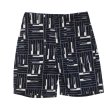 画像1: ENGINEERED GARMENTS（エンジニアードガーメンツ）Fatigue Short（ファティーグショーツ）"CL Tile Print Camvas" / Black（ブラック） (1)