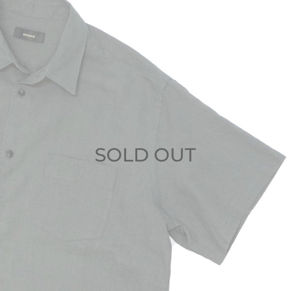画像4: alvana（アルヴァナ）LINEN S/S REGULAR COLLAR SHIRT （リネンS/Sレギュラーカラーシャツ）/ Dark Khaki（ダークカーキ） (4)