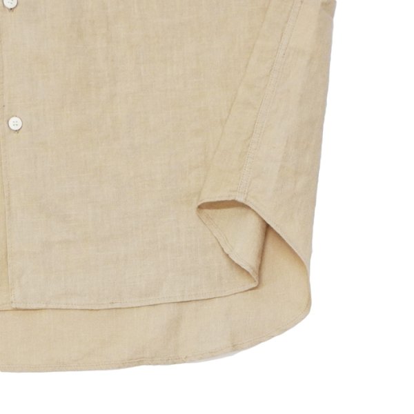 画像5: alvana（アルヴァナ）LINEN S/S REGULAR COLLAR SHIRT （リネンS/Sレギュラーカラーシャツ）/ Ecru（エクリュ） (5)